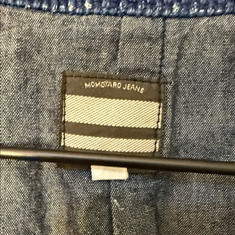 Momotaro Indigo Sashiko Blue Denim Vest - Picture 2 of 13